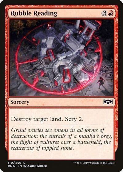 Rubble Reading Ravnica Allegiance Magic card