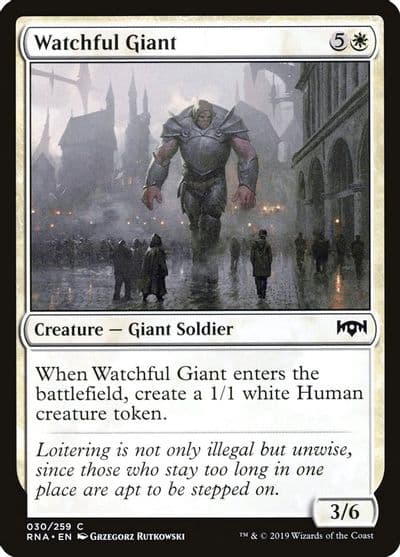 Watchful Giant Ravnica Allegiance Magic card