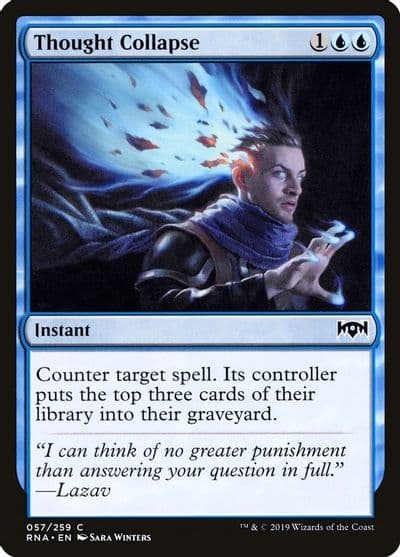 Thought Collapse Ravnica Allegiance Magic card