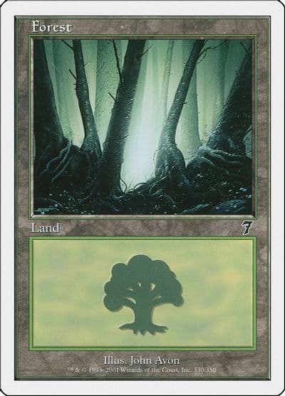 Forest 330 7th Edition Magic card