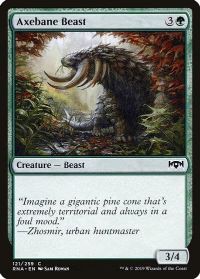 Axebane Beast Ravnica Allegiance Magic card