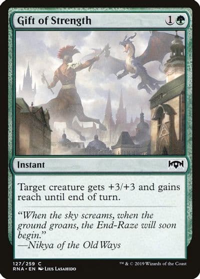 Gift of Strength Ravnica Allegiance Magic card