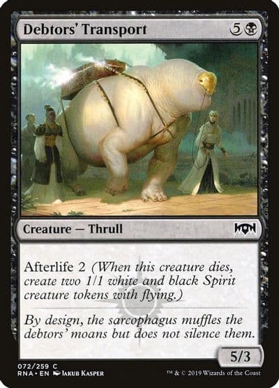 Debtors Transport Ravnica Allegiance Magic card