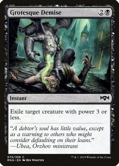 Grotesque Demise Ravnica Allegiance Magic card