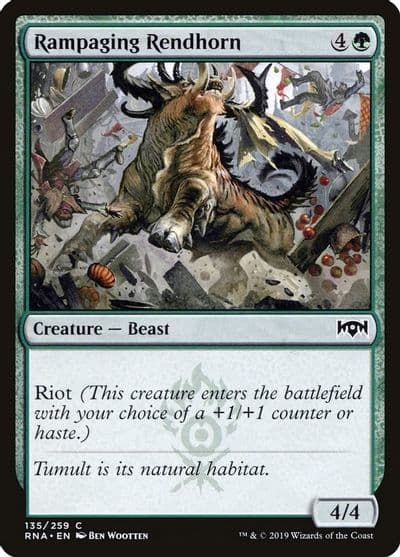 Rampaging Rendhorn Ravnica Allegiance Magic card