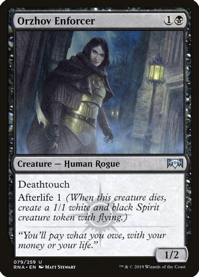 Orzhov Enforcer Ravnica Allegiance Magic card