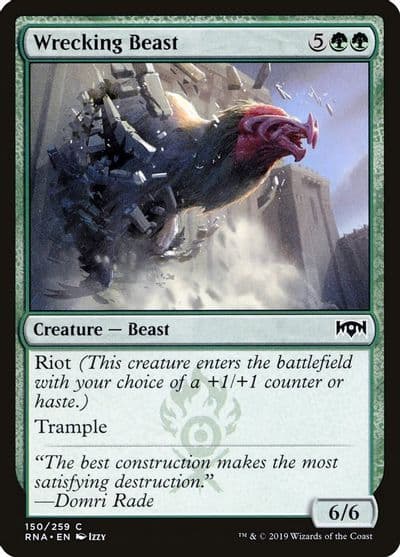 Wrecking Beast Ravnica Allegiance Magic card