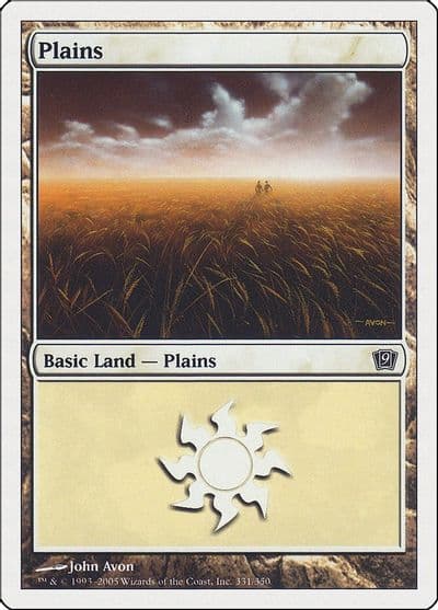 Plains 331 9th Edition Magic card