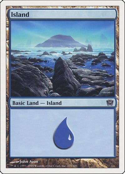 Island 335 9th Edition Magic card