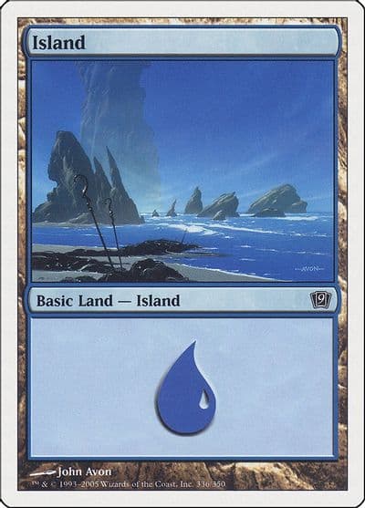 Island 336 9th Edition Magic card