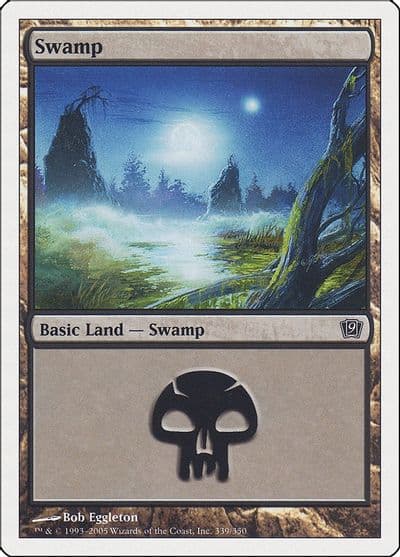 Swamp 339 9th Edition Magic card