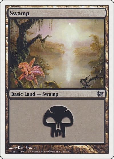 Swamp 341 9th Edition Magic card