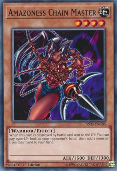 Amazoness Chain Master Speed Duel Decks: Duelists of Tomorrow Yu-Gi-Oh! card
