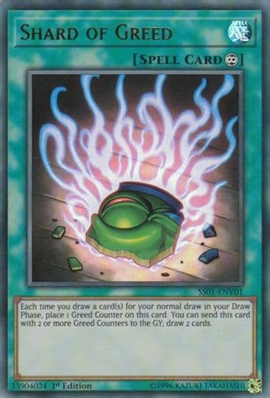 Shard of Greed Speed Duel Decks: Destiny Masters Yu-Gi-Oh! card