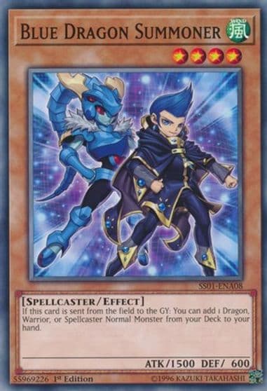 Blue Dragon Summoner Speed Duel Decks: Destiny Masters Yu-Gi-Oh! card
