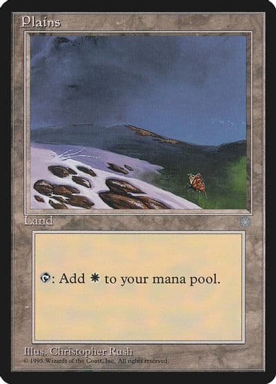 Plains 344 Ice Age Magic card
