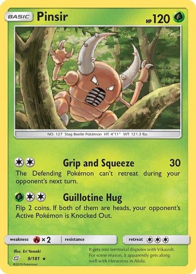 Pinsir SM - Team Up Pokemon card