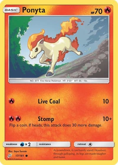 Ponyta SM - Team Up Pokemon card