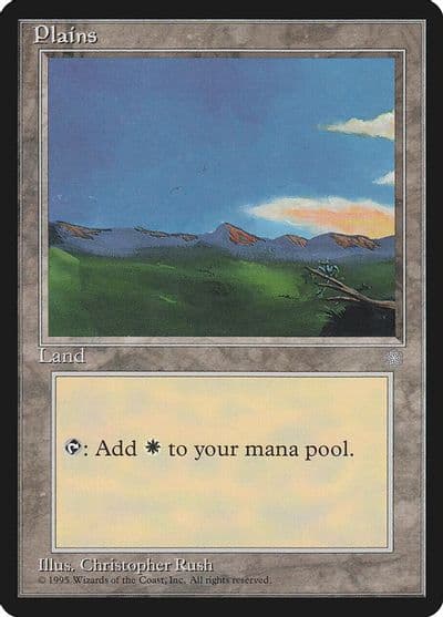 Plains 345 Ice Age Magic card