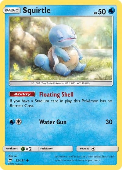 Squirtle (22) SM - Team Up Pokemon card