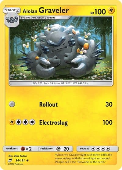 Alolan Graveler SM - Team Up Pokemon card