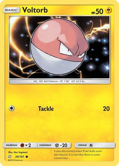 Voltorb SM - Team Up Pokemon card