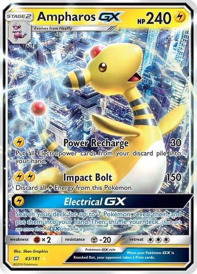 Ampharos GX SM - Team Up Pokemon card