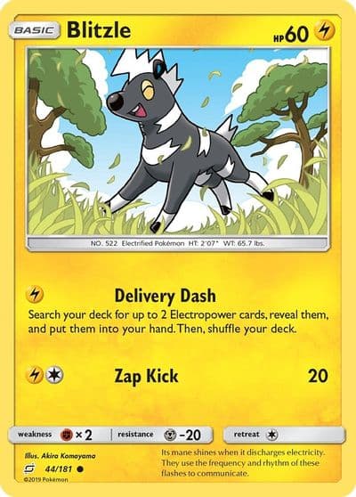 Blitzle SM - Team Up Pokemon card