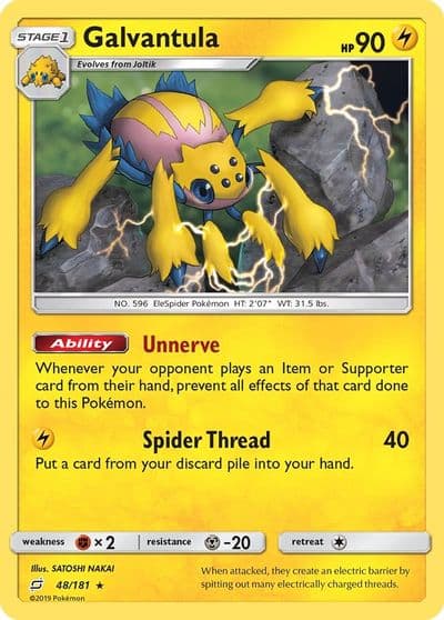Galvantula SM - Team Up Pokemon card