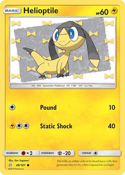 Helioptile SM - Team Up Pokemon card