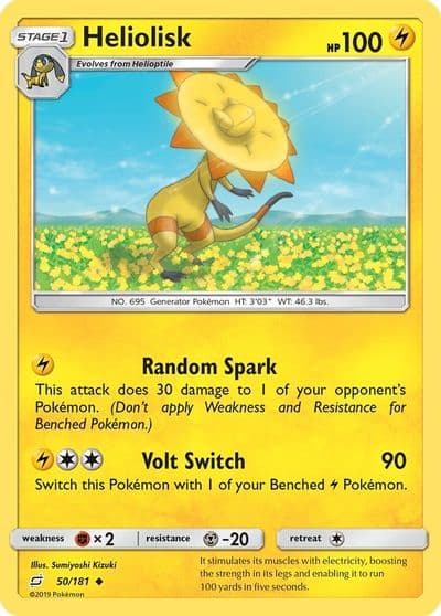 Heliolisk SM - Team Up Pokemon card