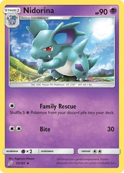 Nidorina SM - Team Up Pokemon card