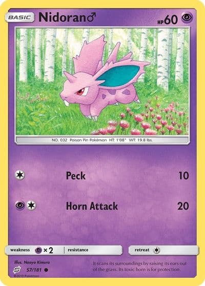 Nidoran M SM - Team Up Pokemon card
