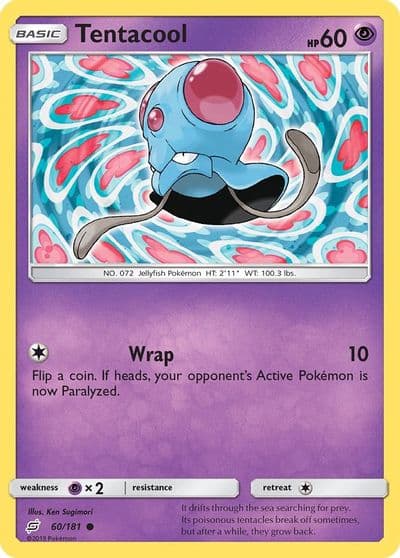 Tentacool SM - Team Up Pokemon card