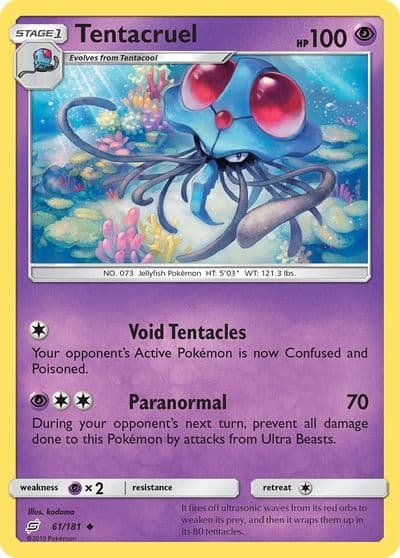 Tentacruel SM - Team Up Pokemon card