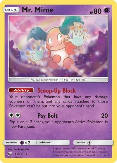 Mr. Mime SM - Team Up Pokemon card