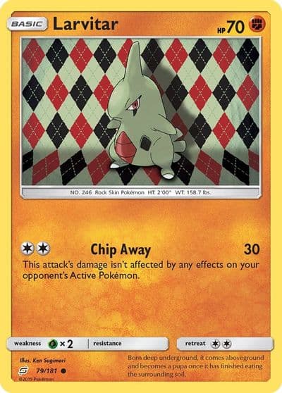 Larvitar SM - Team Up Pokemon card