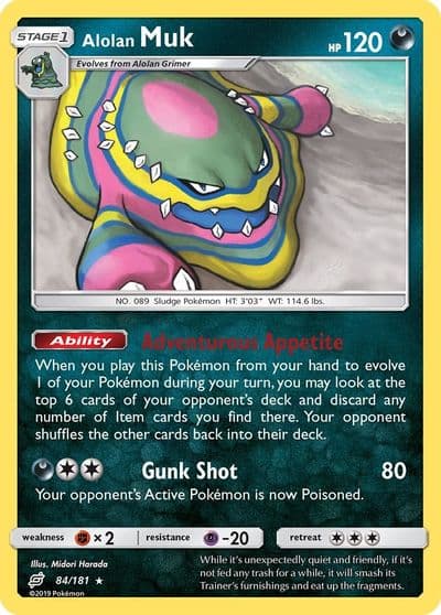 Alolan Muk SM - Team Up Pokemon card