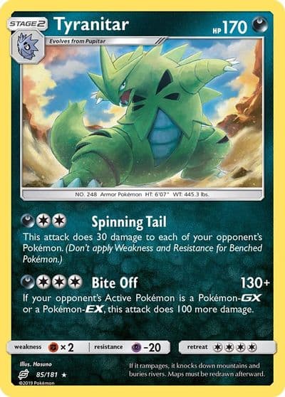 Tyranitar SM - Team Up Pokemon card
