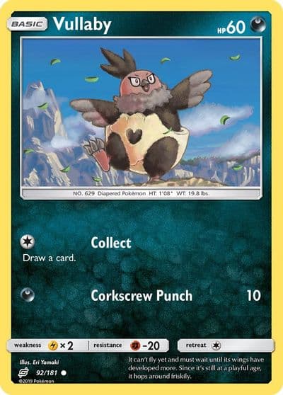 Vullaby SM - Team Up Pokemon card