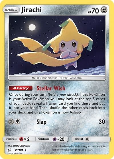 Jirachi SM - Team Up Pokemon card