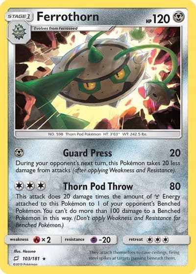 Ferrothorn SM - Team Up Pokemon card