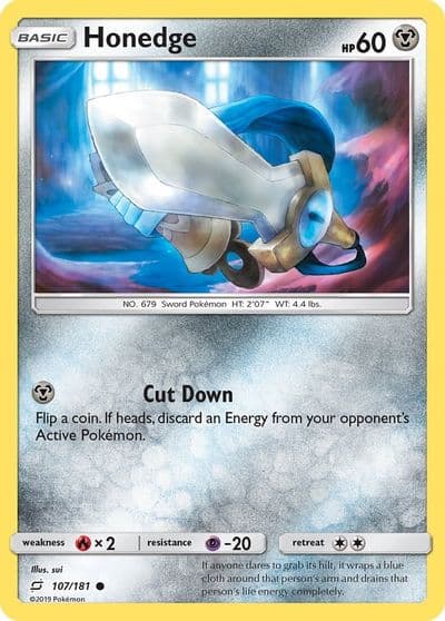 Honedge SM - Team Up Pokemon card