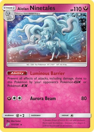 Alolan Ninetales SM - Team Up Pokemon card