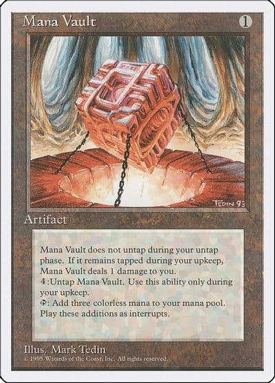 Mana Vault Fourth Edition Magic card