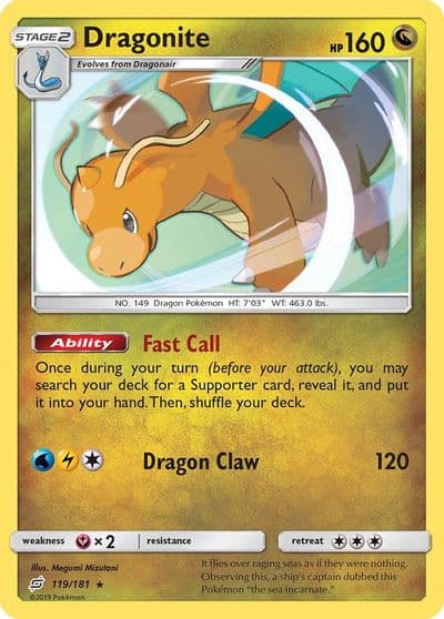 Dragonite SM - Team Up Pokemon card