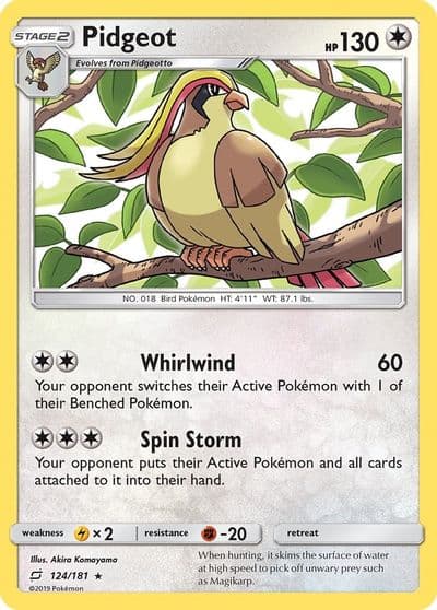 Pidgeot SM - Team Up Pokemon card