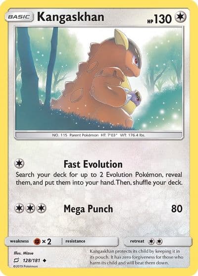 Kangaskhan SM - Team Up Pokemon card