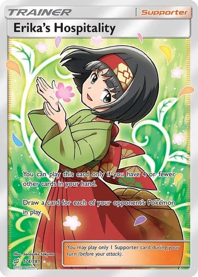 Erika's Hospitality (Full Art) SM - Team Up Pokemon card