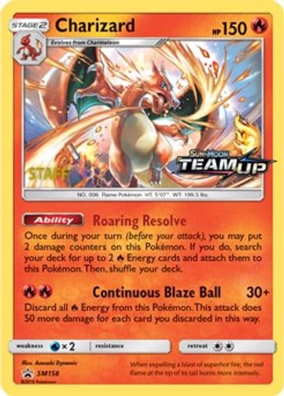 Charizard - SM158 [Staff] SM Promos Pokemon card